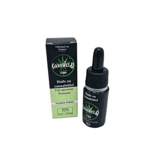 Huile de CBD Full Spectrum MCT 15% bio